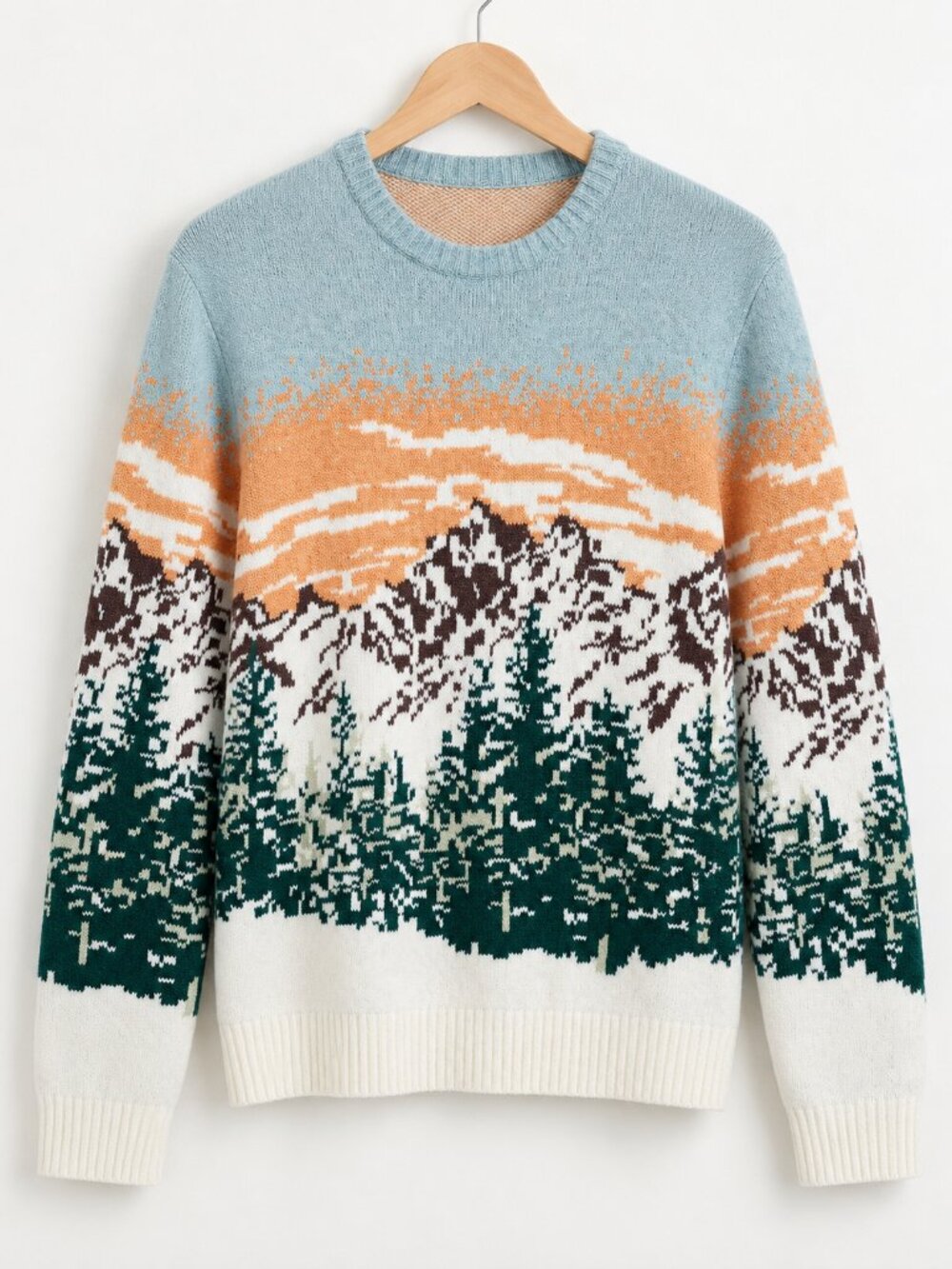 Old Navy SoSoft Scenic Crew-Neck Sweater Men’s XL Blue NWT
